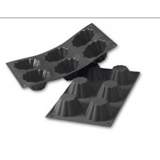 Форма силик. д/зам. и вып. 'Бриошь' d79мм h37мм, 6 ячеек 30SF034N Форма силик. д/зам. и вып. 'Бриошь' d79мм h37мм, 6 ячеек 30SF034N