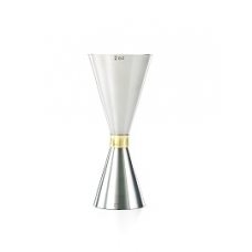 Джиггер Mr.Slim 30/60, с золотым ободком, нержавеющая сталь M37096