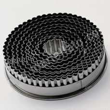 Набор резаков 'Круг рифленый' 9шт., нержавеющая сталь CUT1F9