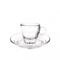 Чашка Espresso 70мл h61мм d62/84мм 'Caffe', стекло 1P02442