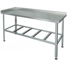 Стол разделочно-производственный с двумя бортами СРП-2л-0,8/1,8 Стол разделочно-производственный с двумя бортами СРП-2л-0,8/1,8