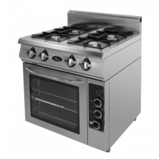 Плита 4-х горелочная газовая Ф4ПДГ/800 (с электрической духовкой) Grill Master