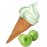 Сухая смесь для мороженого Валери-микс экстра зелёное яблоко Гиорд