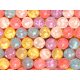 Мячи прыгуны 25 мм Цветочный гламур упаковка 100 штук