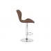Барный стул Porch brown / chrome