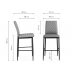 Барный стул Teon white / chrome