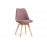 Деревянный стул Bonuss light purple / wood