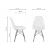 Деревянный стул Kvadro 1 white / wood