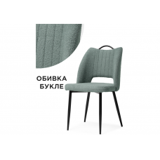 Стул на металлокаркасе Barton oliva / black