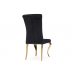 Стул на металлокаркасе Lund black / gold