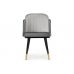 Стул на металлокаркасе Penelopa dark gray / light gray / black / gold