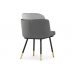 Стул на металлокаркасе Penelopa dark gray / light gray / black / gold